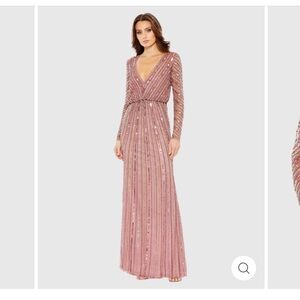 Mac Duggal Sequin Pink/Blush Dress Size 6